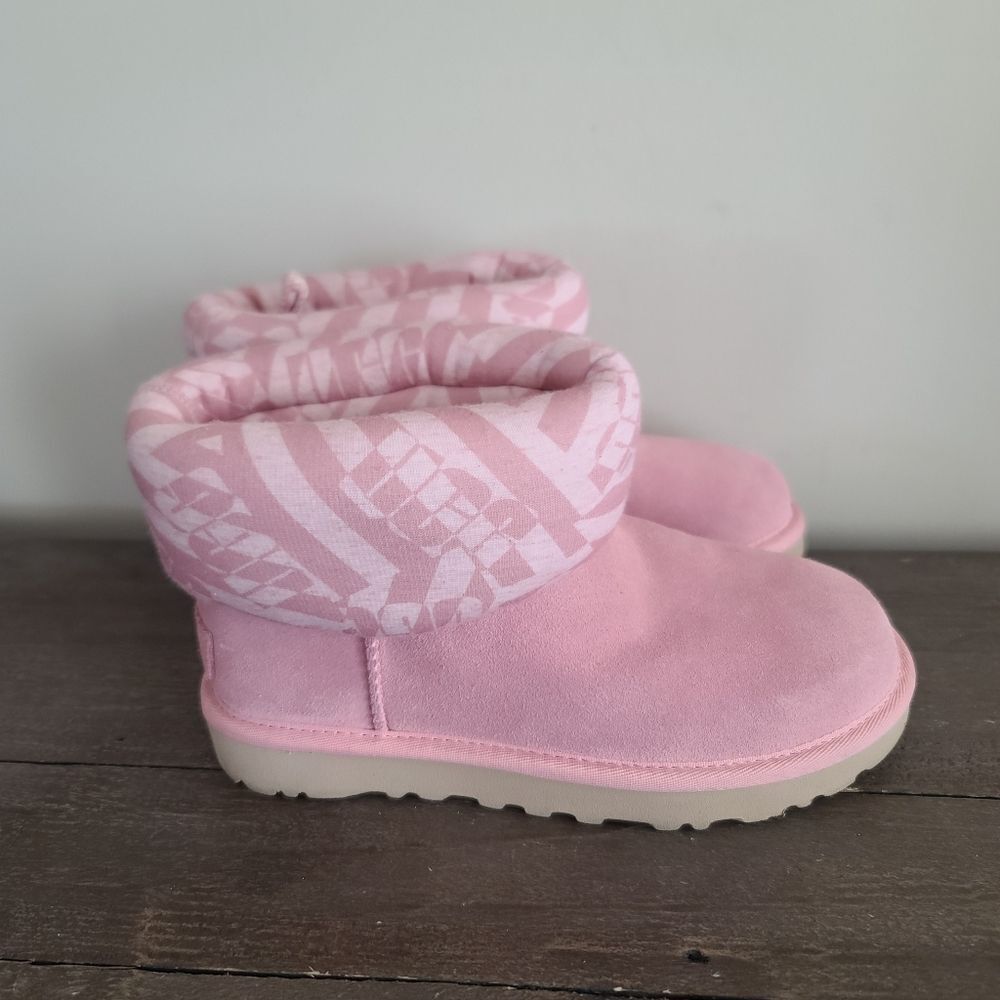 UGG Classic Mini Jersey Winter Suede Boots, Women Size, Pink 1136674 BLUS Size 5